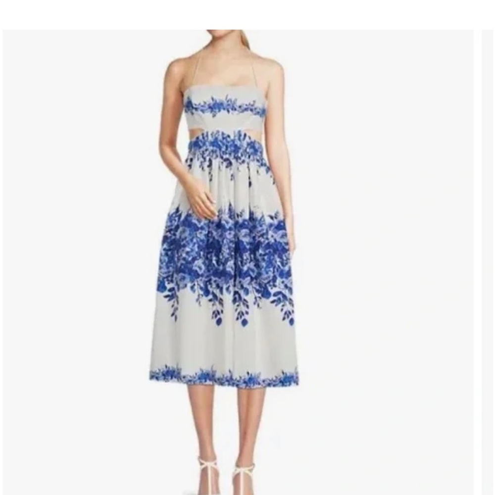 Blue and White dress